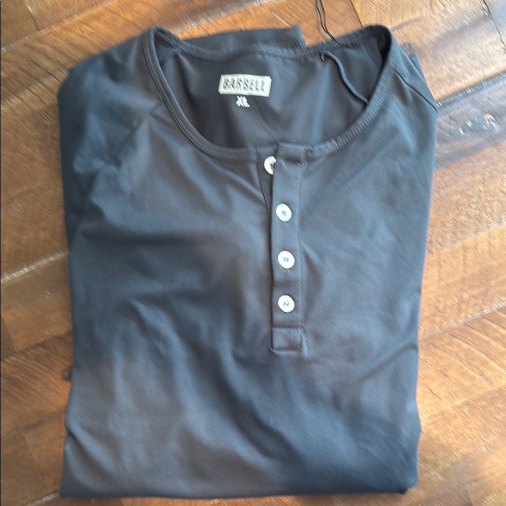 Men’s Barbell Black Shirt XL